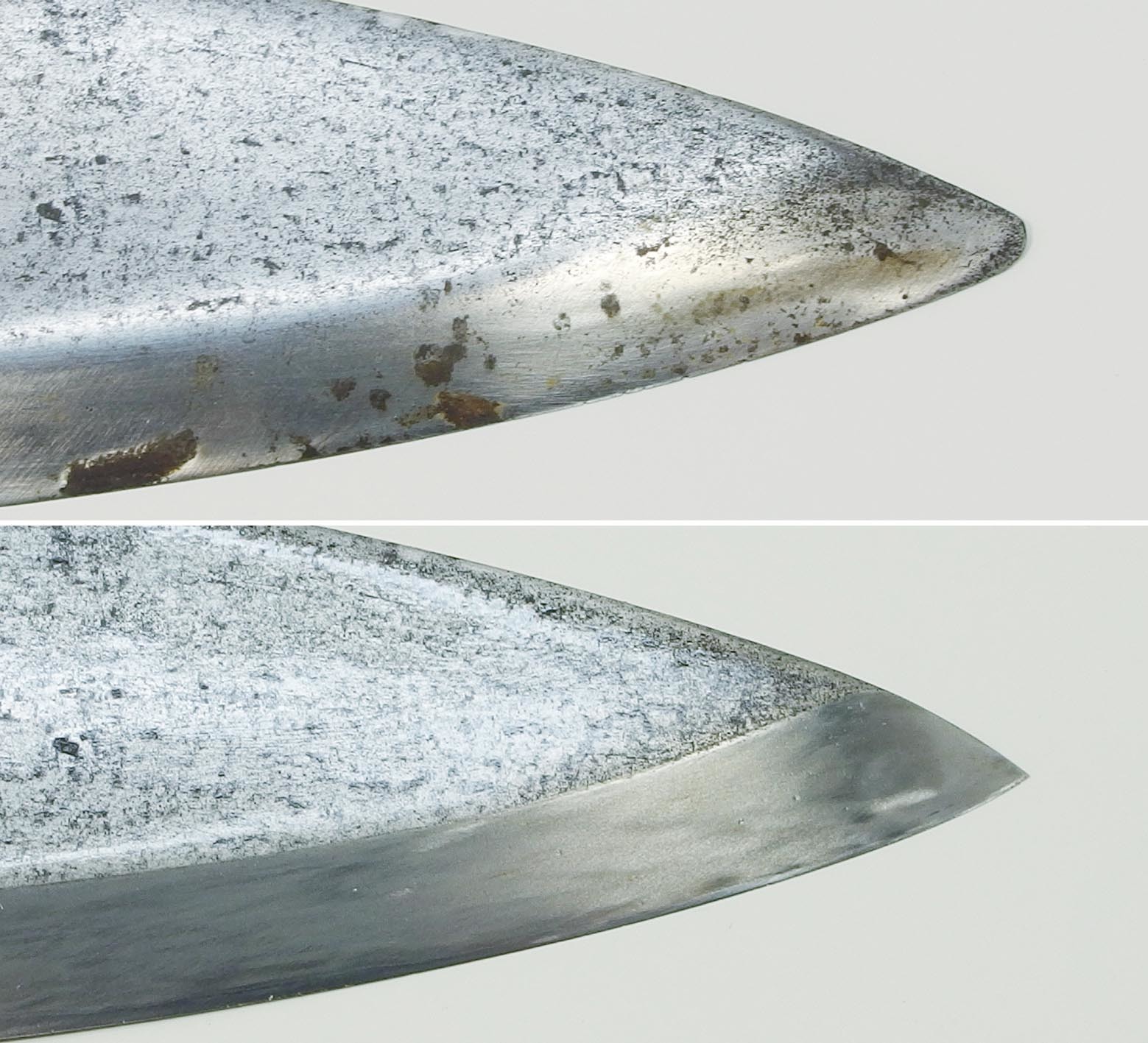 出刃包丁の摩耗修理、柄の取り付け: [刃物研ぎ・サトー] 鋏研ぎ 包丁